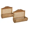 Zestaw 2 półek wiszących TAERMA 50 i 42 cm cm naturalne*Zona-Design Online