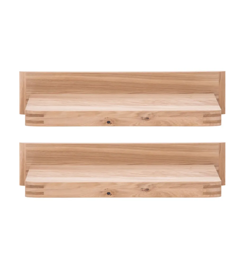 Zestaw 2 półki wiszące SALVADOR 90 cm w optyce dębu naturalny*MCA Online