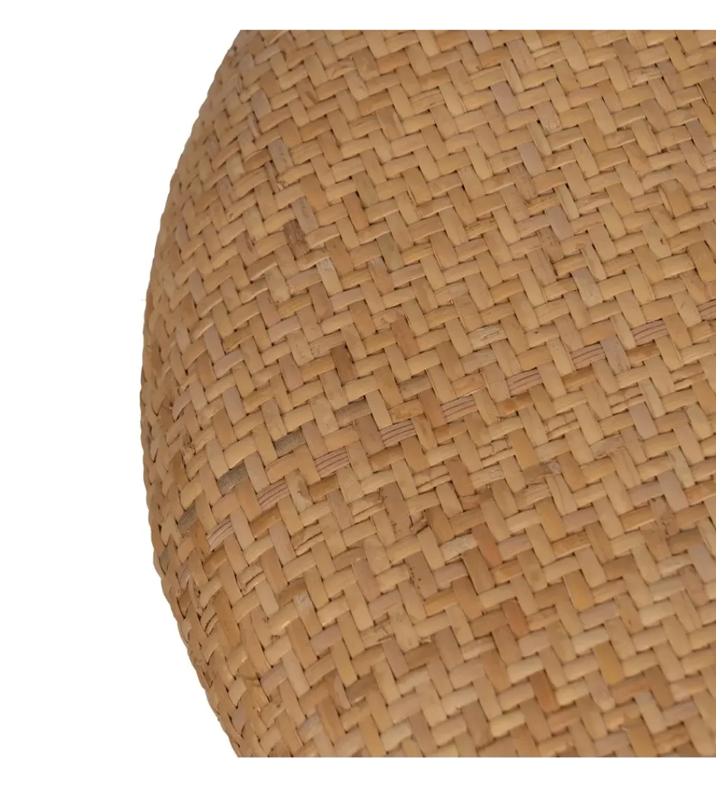 Zestaw 2 puf BROGLA z schowkiem 40 cm 35 cm ratan*Zona-Design Best
