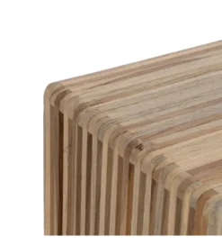 Zestaw 2 regałów BELLAMONTE drewno teak 86 cm 68 cm*Zona-Design Clearance