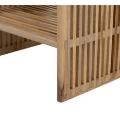 Zestaw 2 regałów BELLAMONTE drewno teak 86 cm 68 cm*Zona-Design Clearance