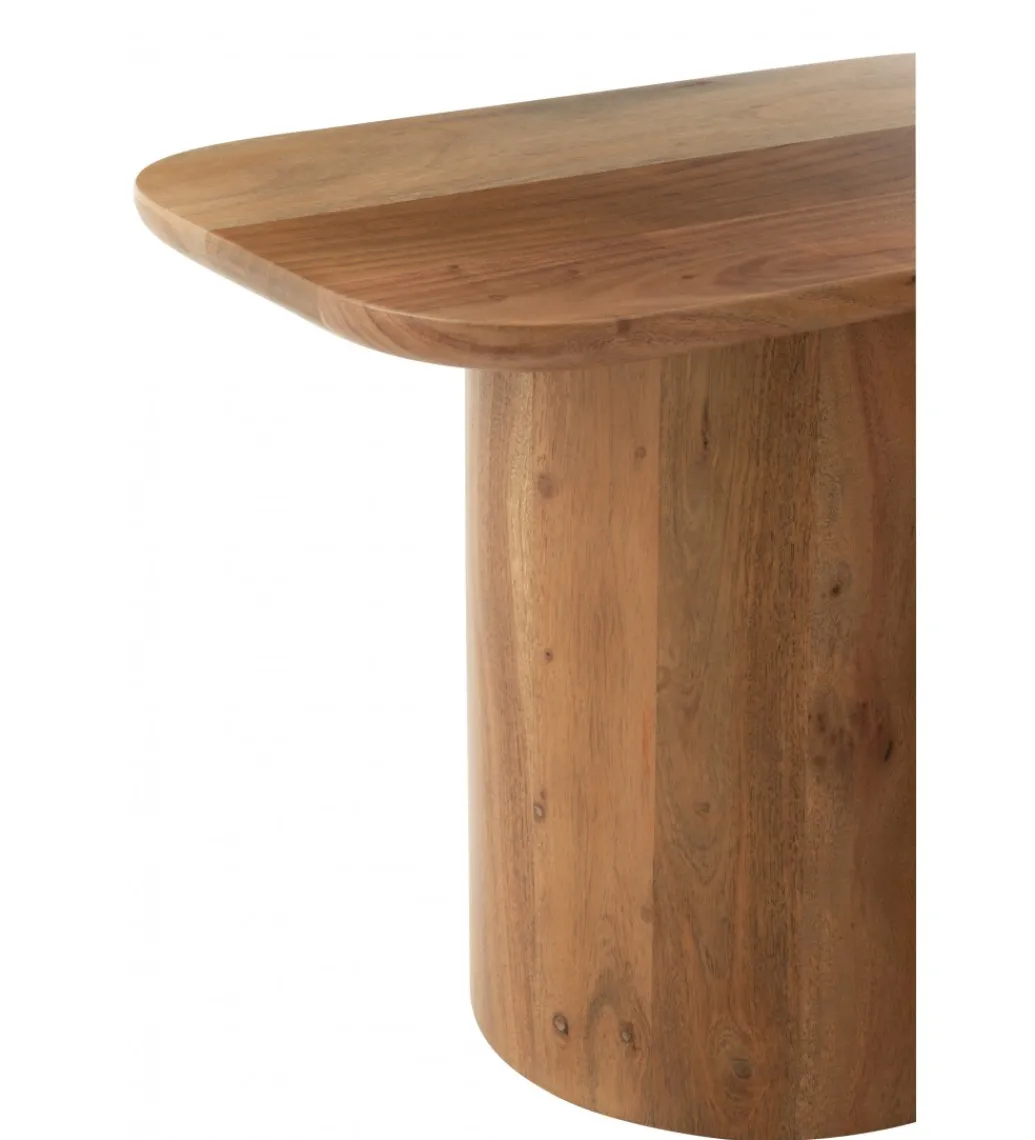 Zestaw 2 stolików kawowych ACATA 60 cm 80 cm drewno akacja*J-Line Outlet