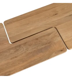 Zestaw 2 stolików kawowych ASANA 120 cm drewno mango*Zona-Design Sale