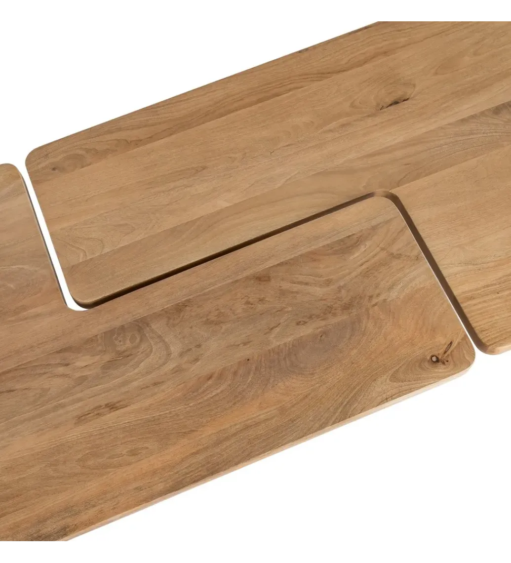 Zestaw 2 stolików kawowych ASANA 120 cm drewno mango*Zona-Design Sale