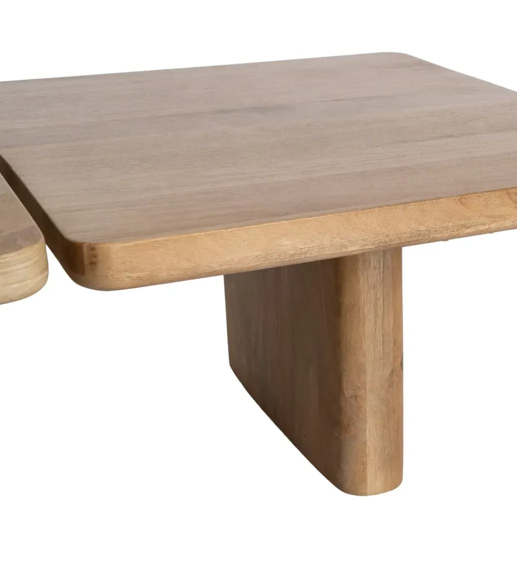 Zestaw 2 stolików kawowych ASANA 120 cm drewno mango*Zona-Design Sale