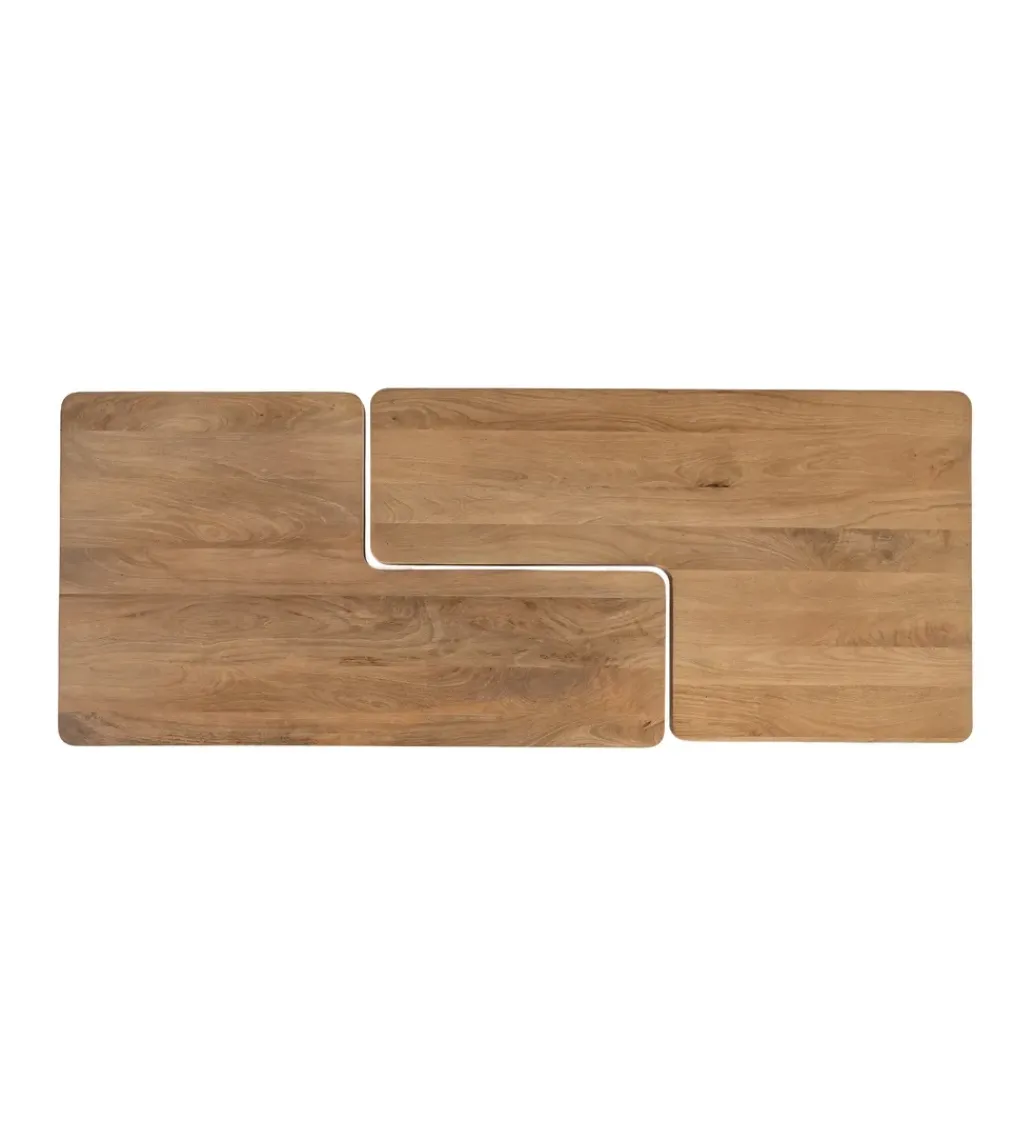 Zestaw 2 stolików kawowych ASANA 120 cm drewno mango*Zona-Design Sale