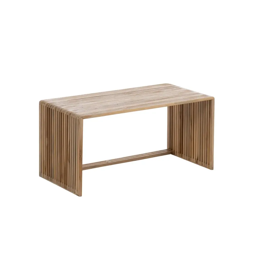 Zestaw 2 stolików kawowych BELLAMONTE 85 cm 75 cm drewno teak*Zona-Design Sale