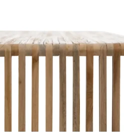 Zestaw 2 stolików kawowych BELLAMONTE 85 cm 75 cm drewno teak*Zona-Design Sale