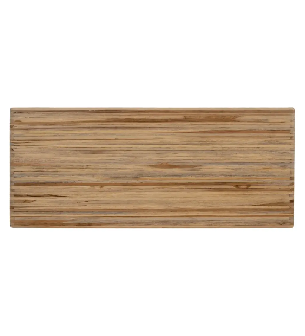 Zestaw 2 stolików kawowych BELLAMONTE 85 cm 75 cm drewno teak*Zona-Design Sale