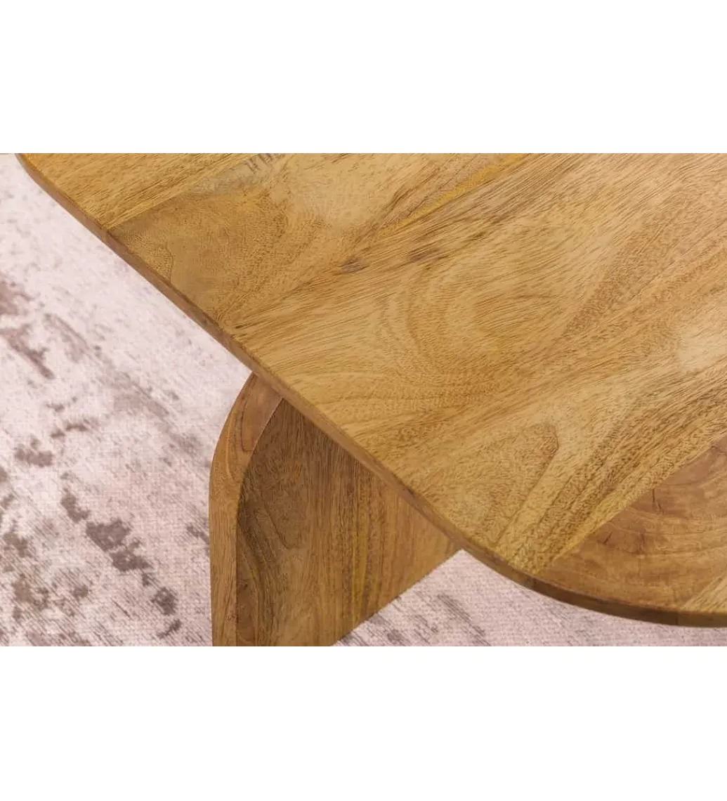 Zestaw 2 stolików kawowych GATSBY 100 cm 45 cm drewno mango*Invicta Interior Hot