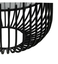Zestaw 2 stolików kawowych GECMY 68 cm 55 cm czarne*Zona-Design Online