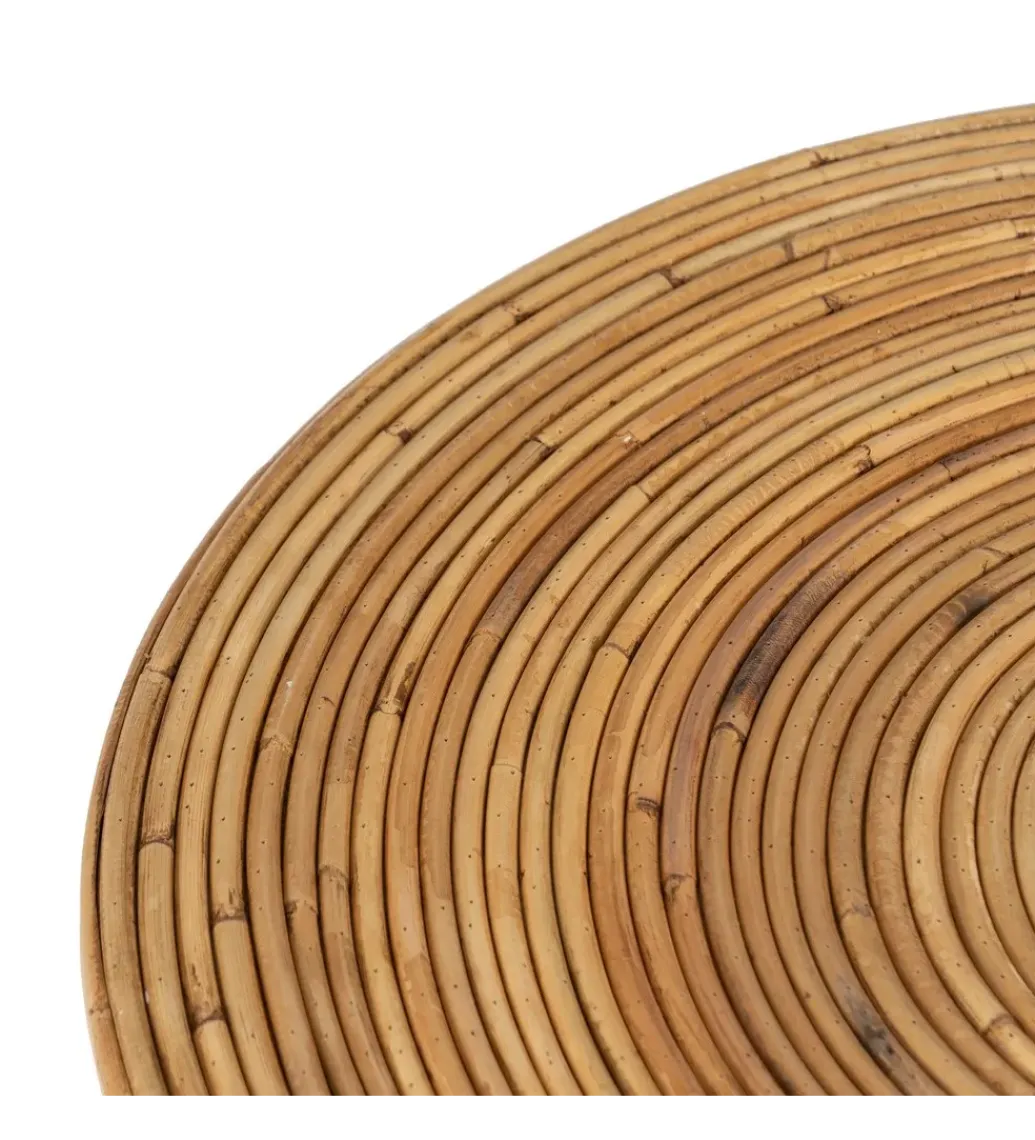 Zestaw 2 stolików kawowych MEGORY 60 cm 39 cm ratan*Zona-Design New