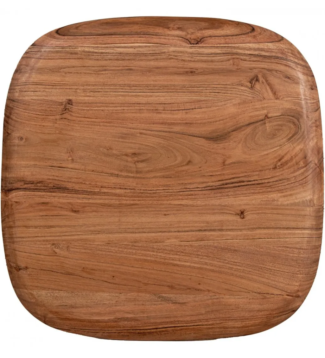 Zestaw 2 stolików kawowych PIMKO 50 cm 40 cm drewno akacja*Exclusivas Clearance