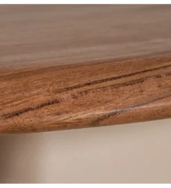 Zestaw 2 stolików kawowych PIMKO 50 cm 40 cm drewno akacja*Exclusivas Clearance