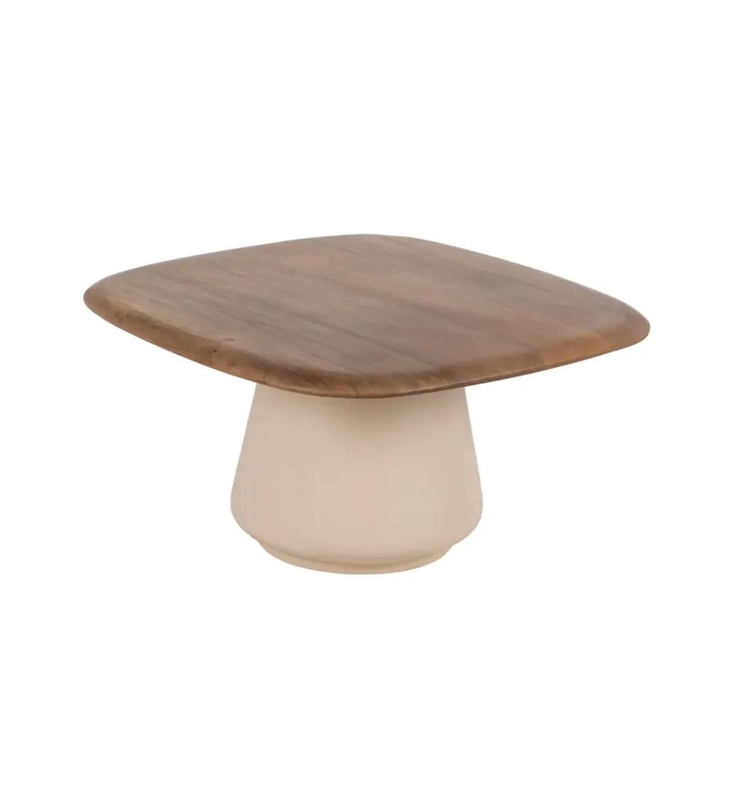 Zestaw 2 stolików kawowych RAGER 90 cm 70 cm drewno mango*Zona-Design Outlet