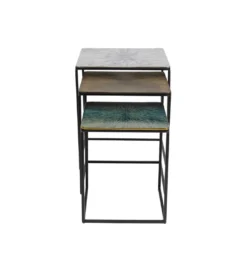 Zestaw 3 stolików kawowych RAY SQUARE 37 cm 43 cm 48 cm*KARE Online