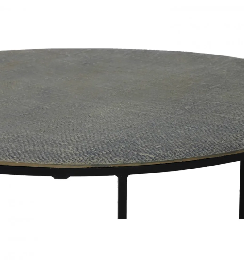 Zestaw 2 stolików kawowych RENGO 61 cm 76 cm antyczny brąz*L&L Sale