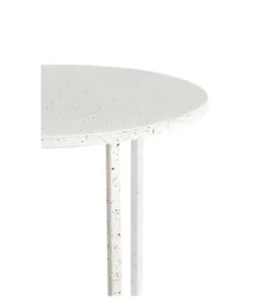 Zestaw 2 stolików kawowych SADAR 50 cm 52 cm białe*L&L New