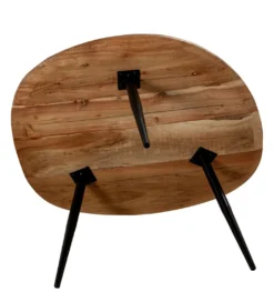 Zestaw 2 stolików kawowych SOBREN 40 i 50 cm drewno mango*Exclusivas Hot