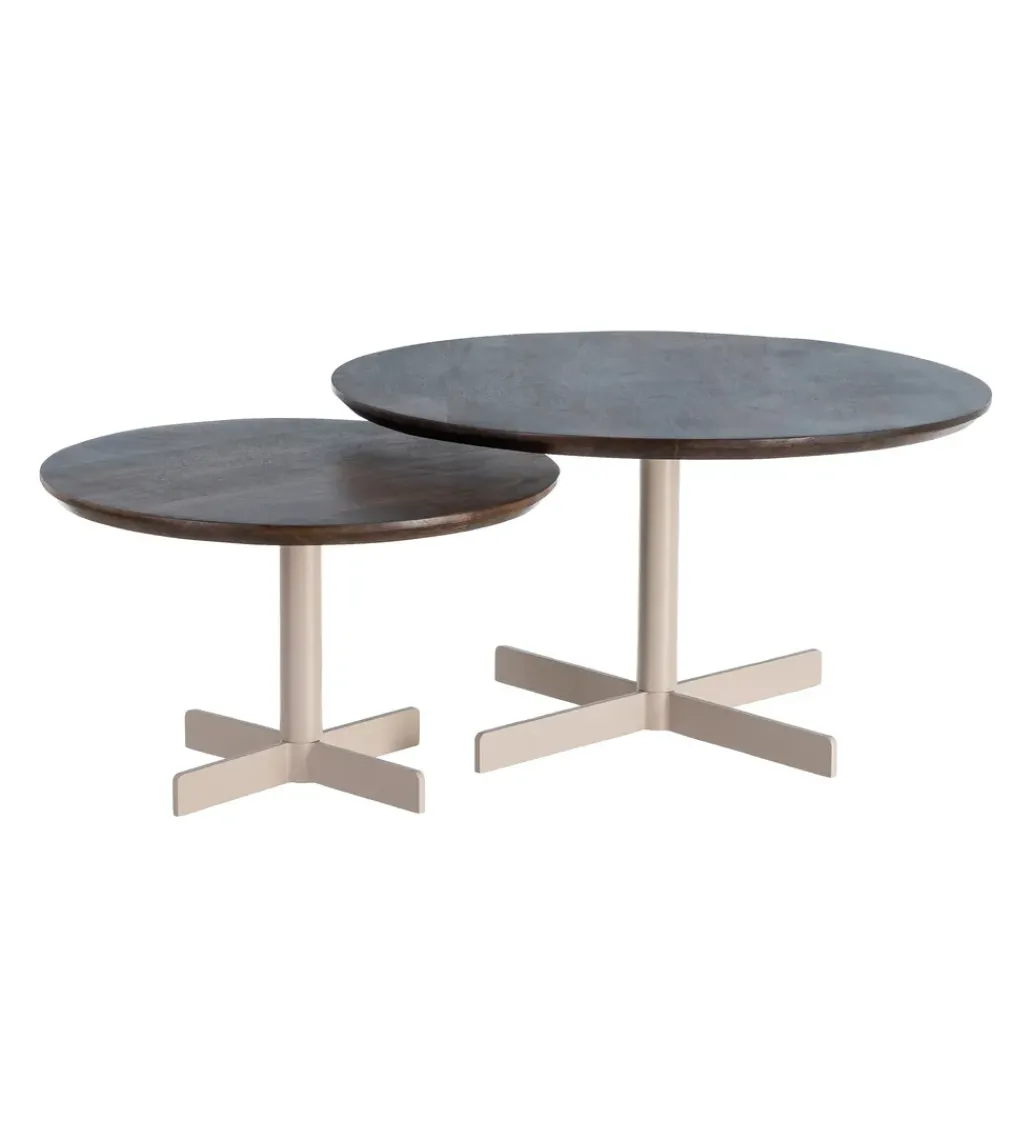 Zestaw 2 stolików kawowych TEKAN 80 cm*Zona-Design Clearance