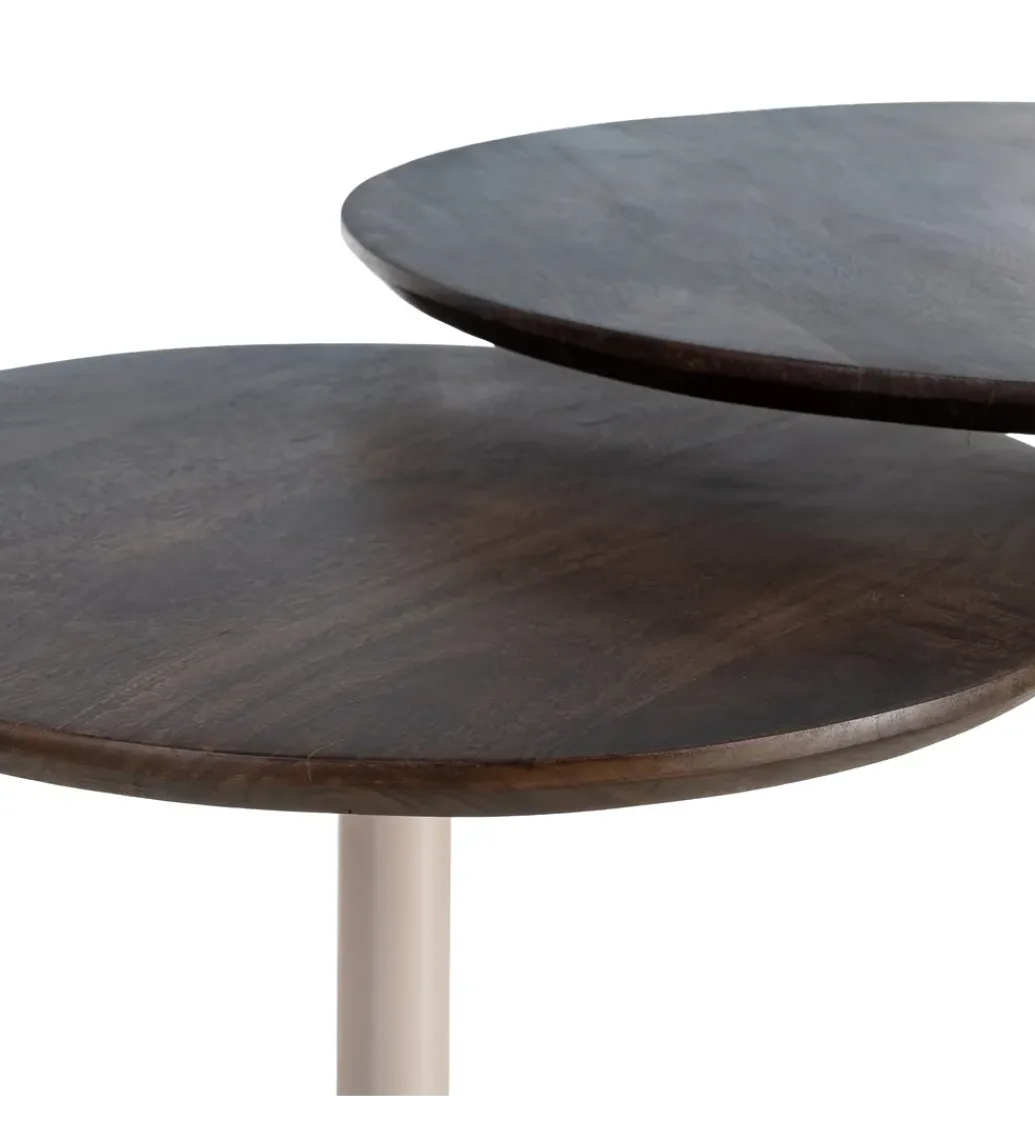 Zestaw 2 stolików kawowych TEKAN 80 cm*Zona-Design Clearance