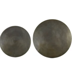 Zestaw 2 stolików kawowych TRELO 62 cm 76 cm antyczny brąz czarny*L&L