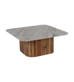 Zestaw 2 stolików kawowych UGUP 100 cm i 80 cm marmur*Zona-Design New