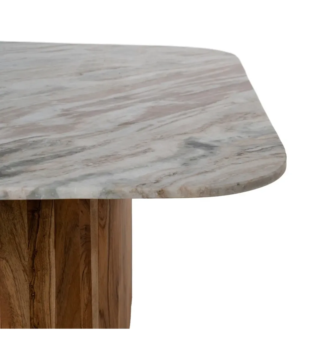 Zestaw 2 stolików kawowych UGUP 100 cm i 80 cm marmur*Zona-Design New