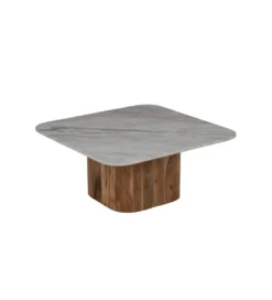 Zestaw 2 stolików kawowych UGUP 100 cm i 80 cm marmur*Zona-Design New