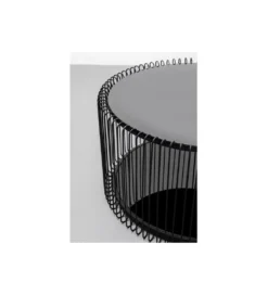 Zestaw 2 stolików kawowych WIRE 69 cm 59 cm czarne*KARE Discount