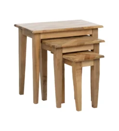 Zestaw 3 stolików nocnych PERSERA drewno mango*Zona-Design Sale