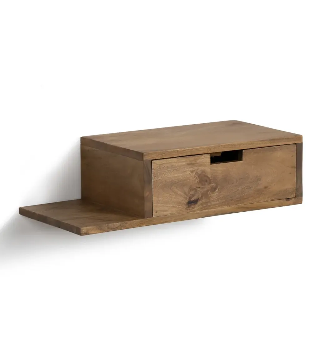 Zestaw 2 Stolików nocnych wiszących NOHENY 55 cm drewno mango*Zona-Design New