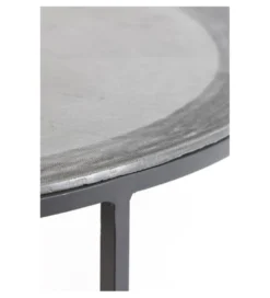 Zestaw 2 stolików TALCA 75 cm 67 cm czarny*L&L Best