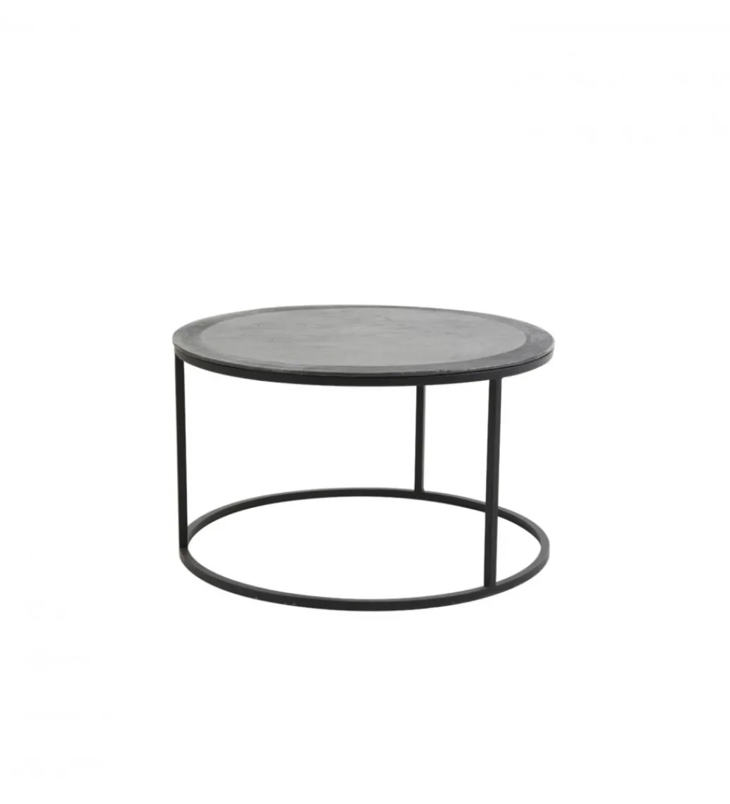 Zestaw 2 stolików TALCA 75 cm 67 cm czarny*L&L Best